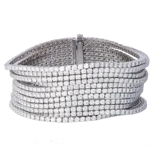 11 Row Bracelet with Diamonds