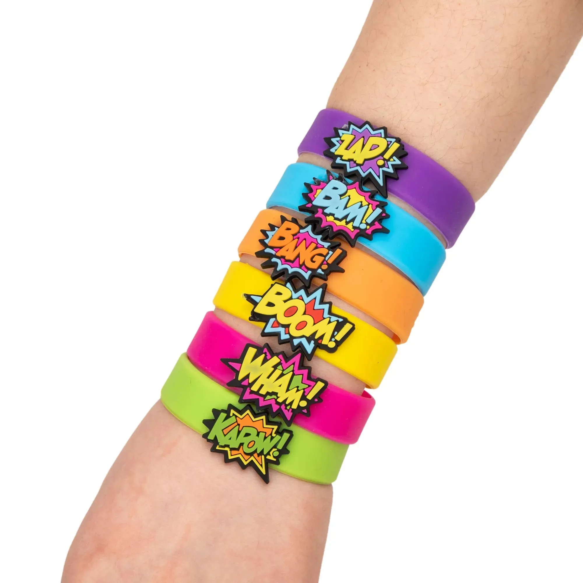24Pcs Rubber Bracelets Prefilled Easter Eggs