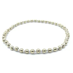 3mm Color Crush Newport Ivory & Gold Waterproof Bracelet