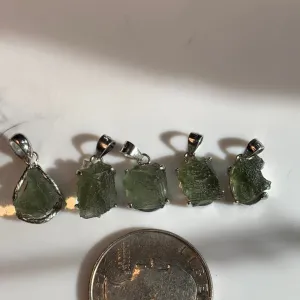 5 Amazing Moldavite Pendants to choose from!