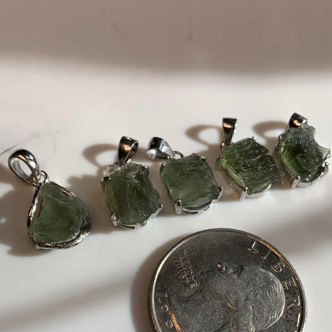 5 Amazing Moldavite Pendants to choose from!