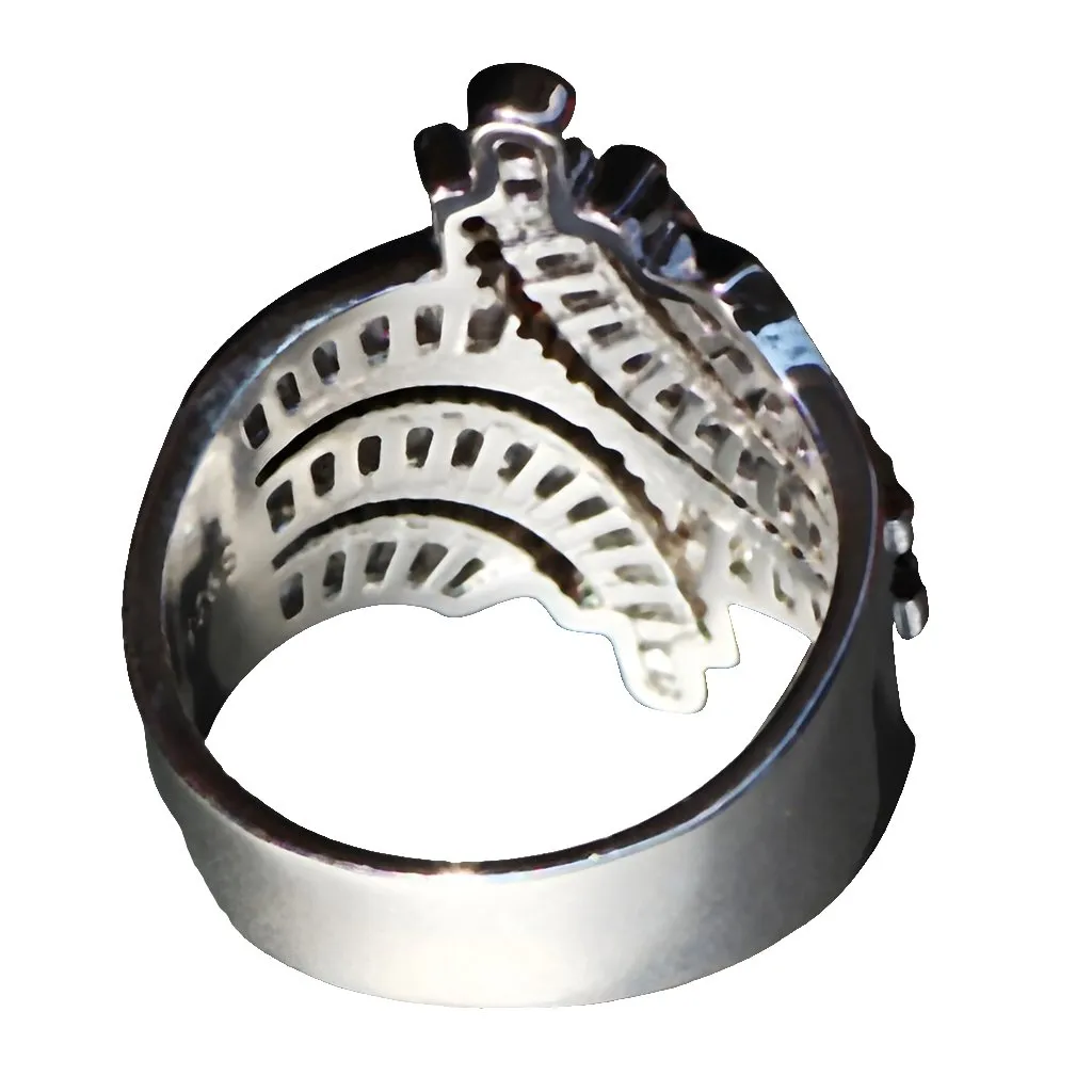 5 CT White Sapphire Ring Silver Women Wedding Jewelry