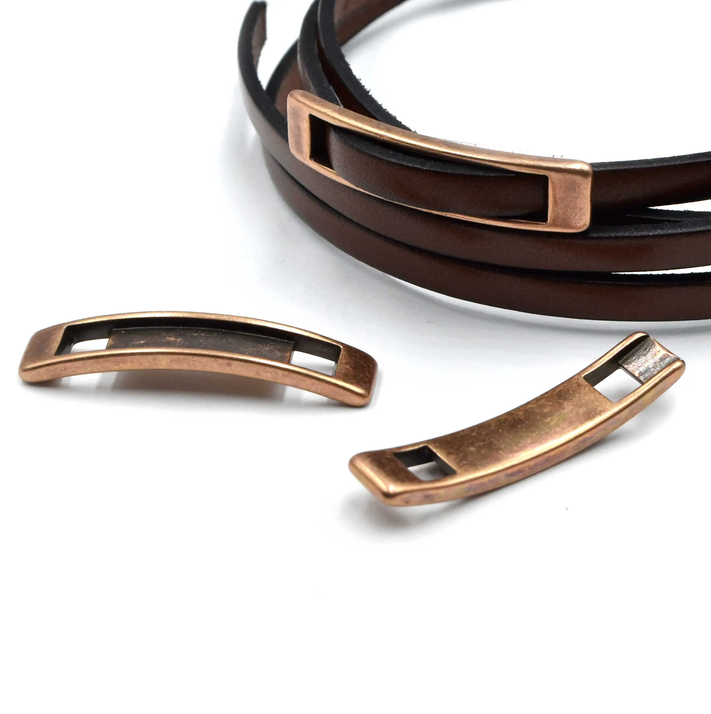 5mm Slider- Surrounded- Antique Copper