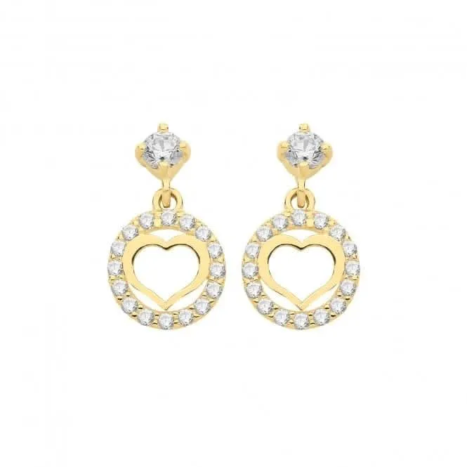 9ct Gold Drop Earrings ES1608