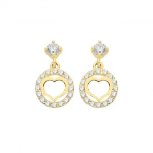9ct Gold Drop Earrings ES1608