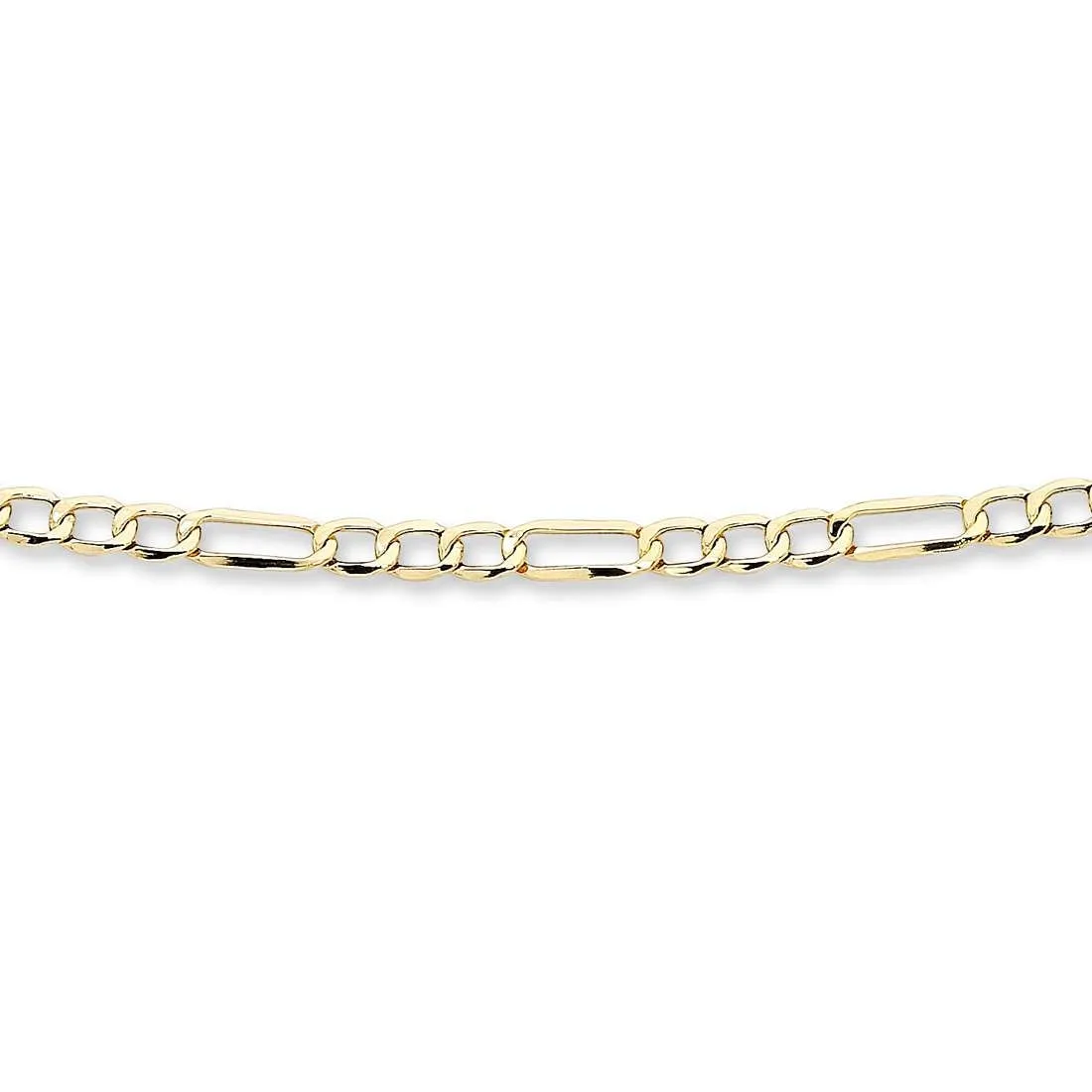 9ct Yellow Gold 1/3 Figaro Necklace