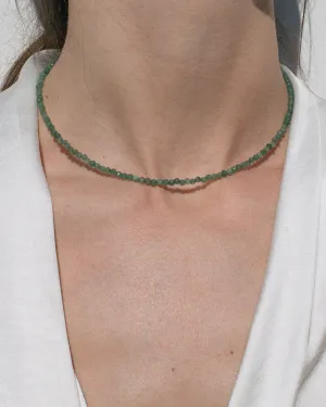 Agate Gemstone Necklace in Green