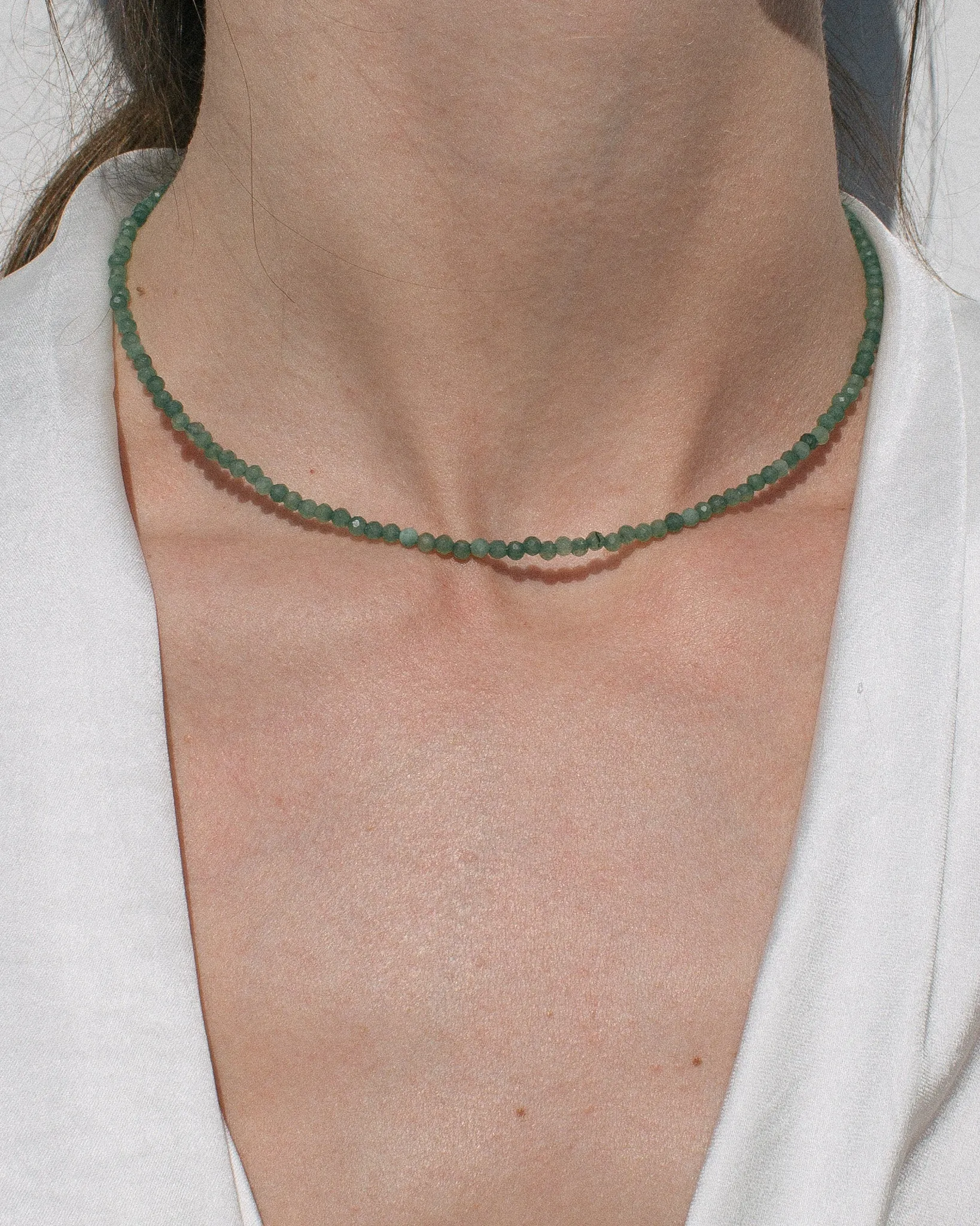 Agate Gemstone Necklace in Green