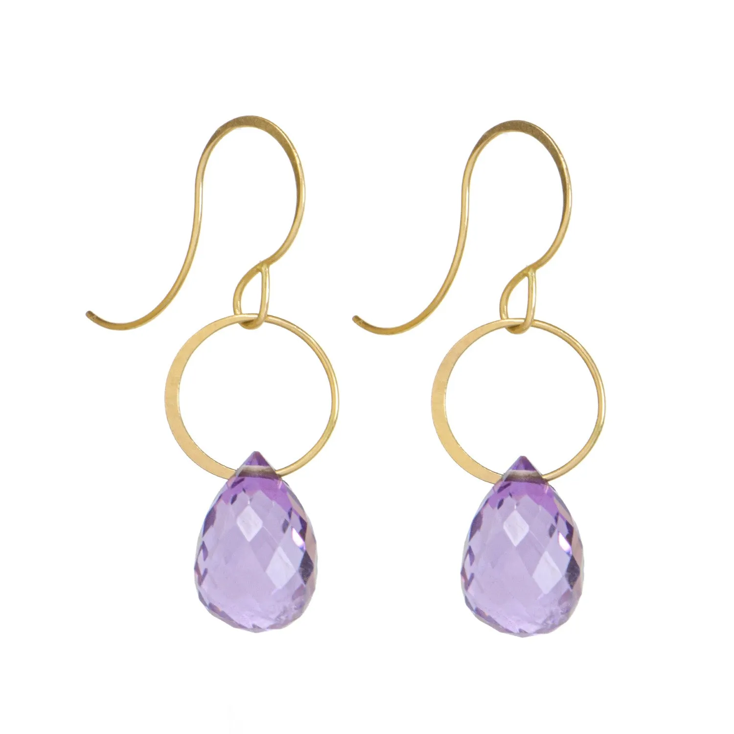 Amethyst Drop Earrings