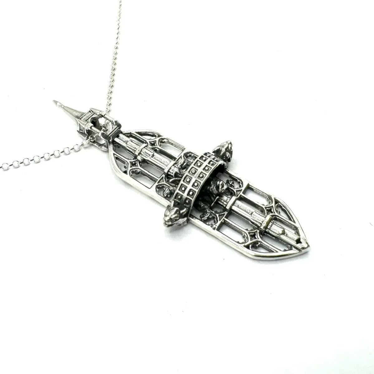 As Above So Below 2.0 Pendant in Sterling Silver