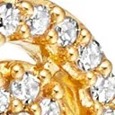 Astley Clarke Mini Icon Aura 14ct Yellow Gold 0.15ct Diamond Drop Earrings