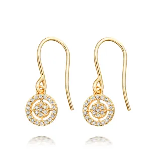 Astley Clarke Mini Icon Aura 14ct Yellow Gold 0.15ct Diamond Drop Earrings