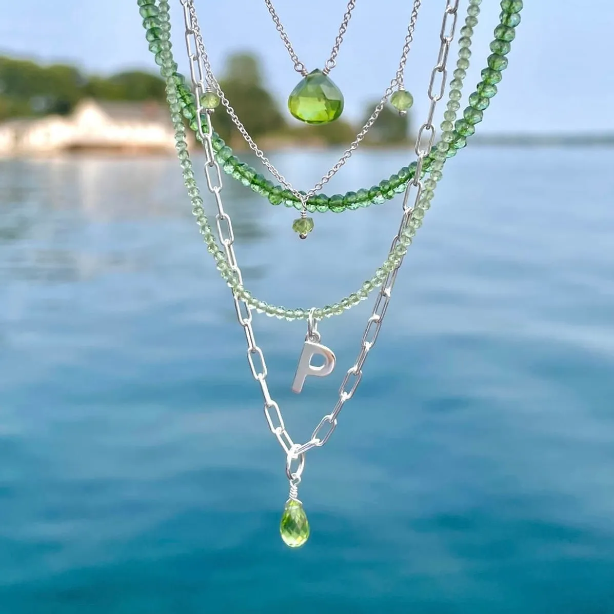 August Birthstone Necklaces