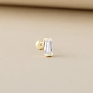 Aurora Piercing in Yellow Gold with Cubic Zirconia