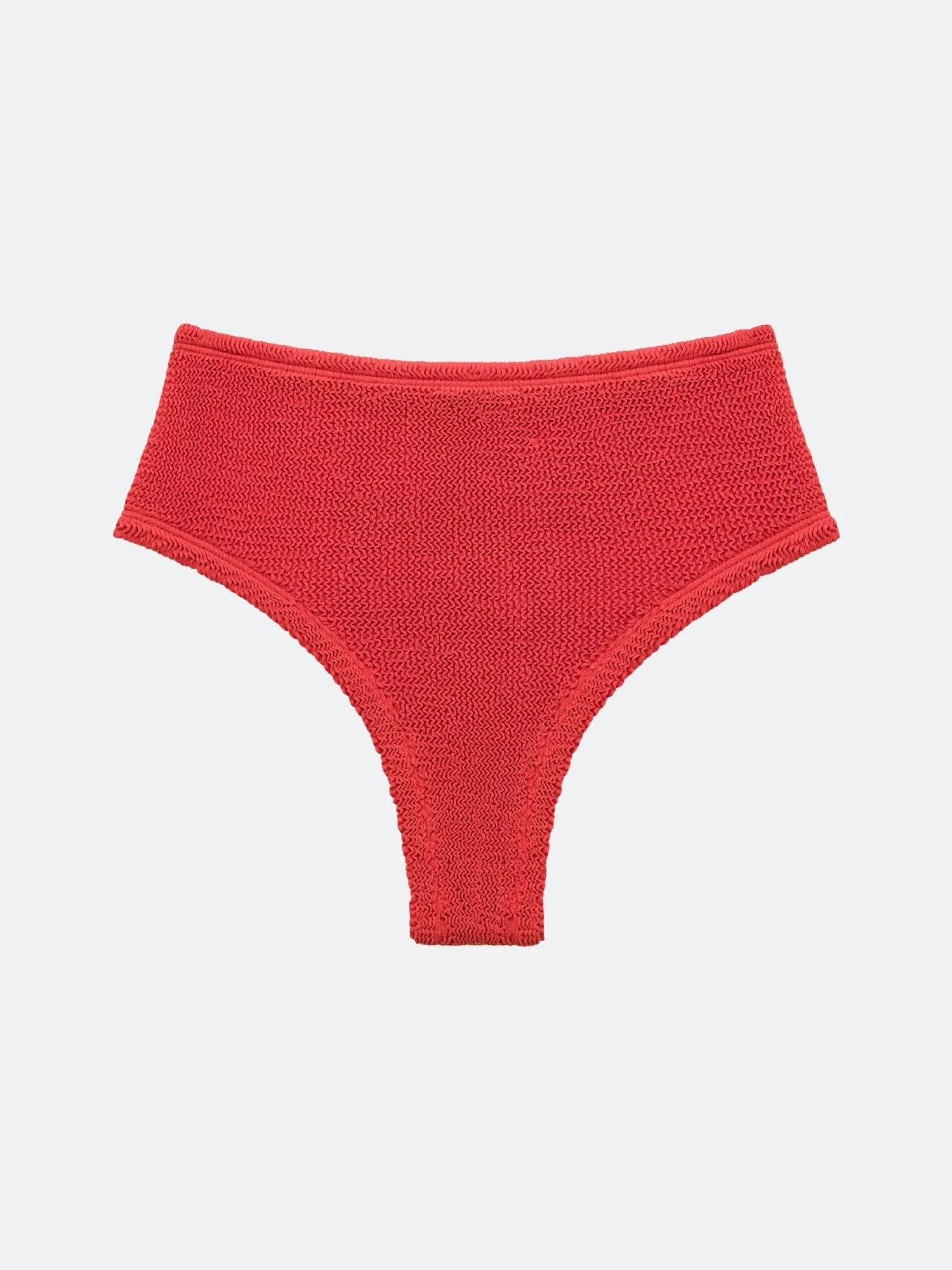BALBOA HIGH WAISTED BIKINI BOTTOM - RUBY