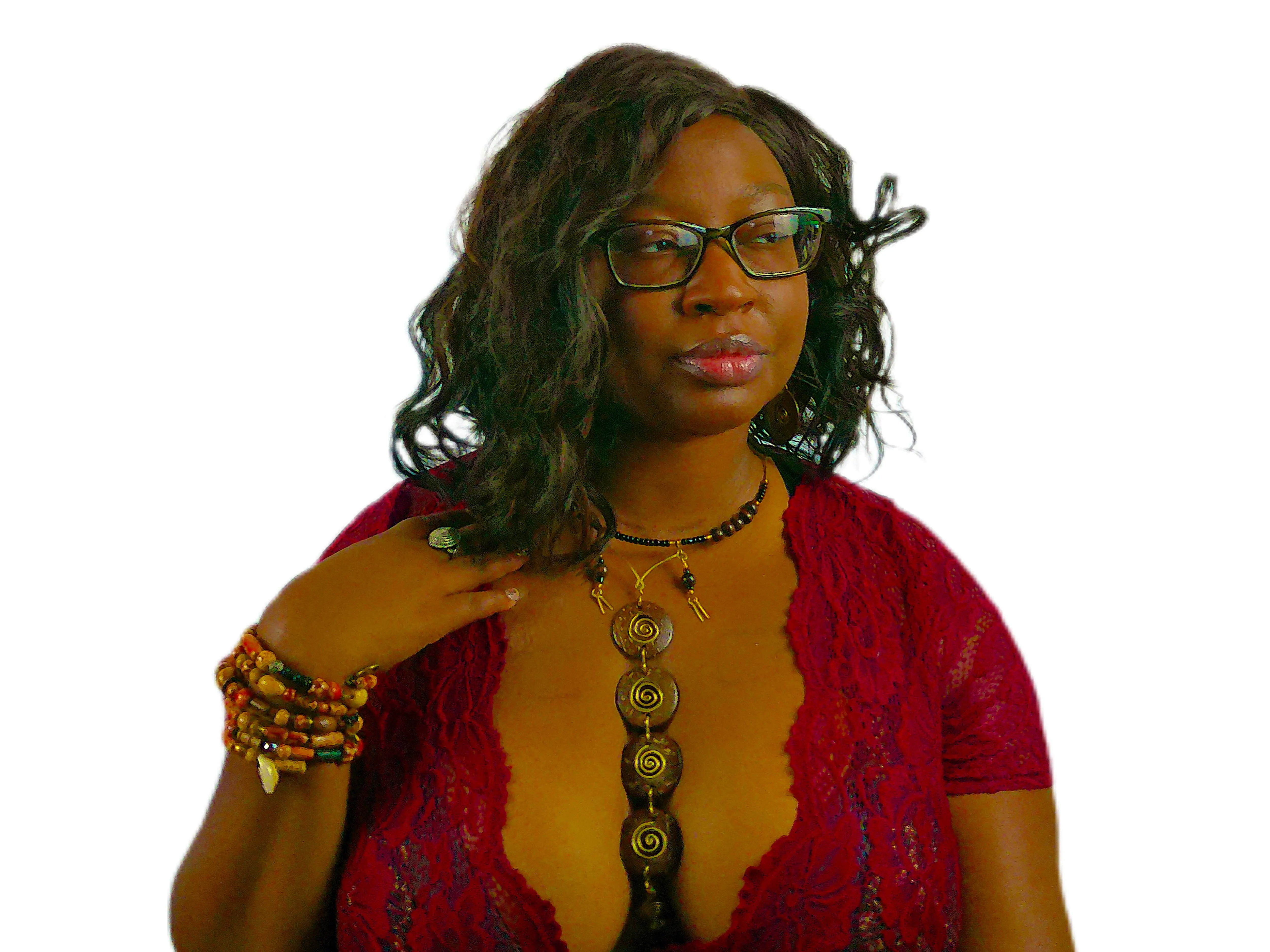 Bead & Brass Goddess Choker Set