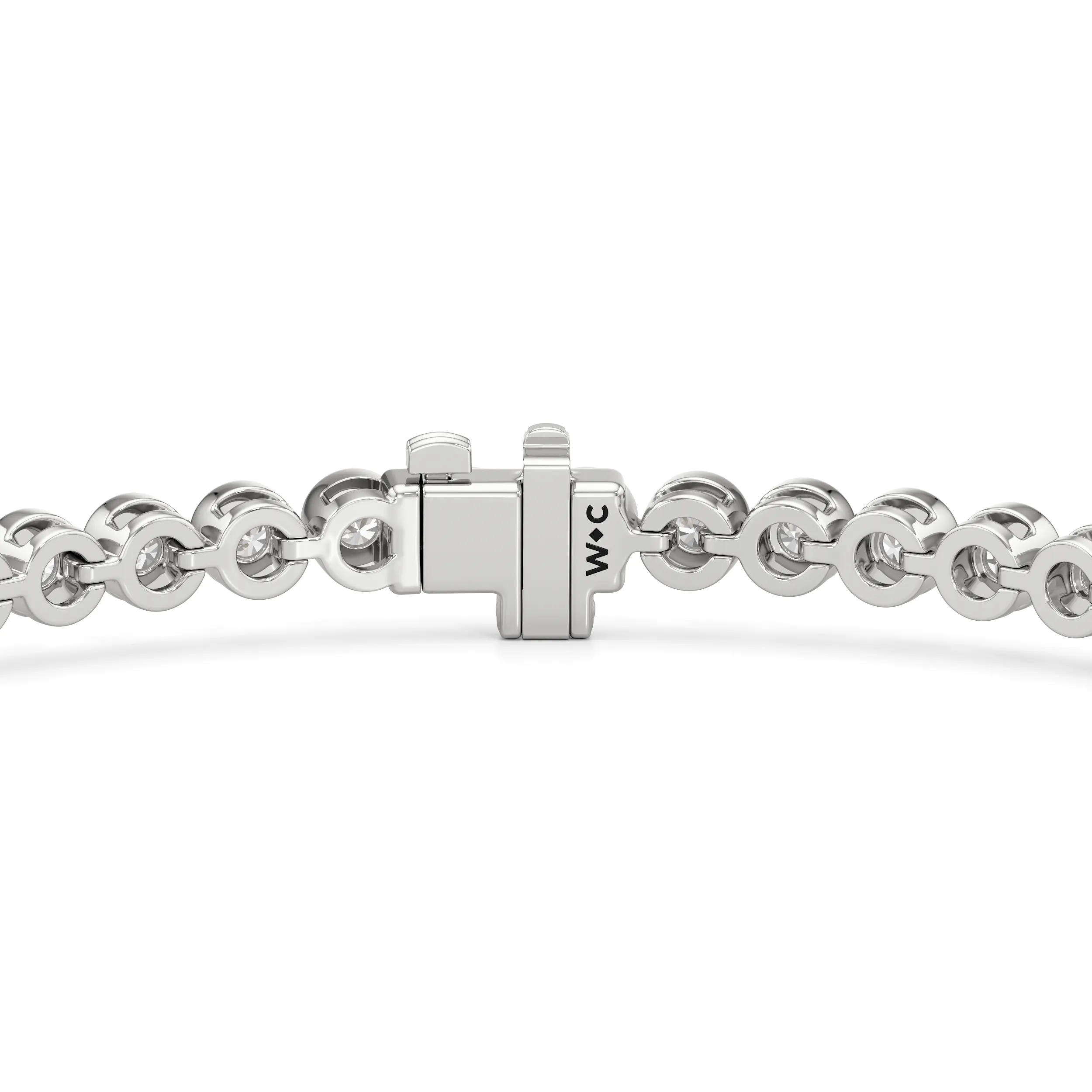 Bezel Set Round Lab Diamond Tennis Bracelet