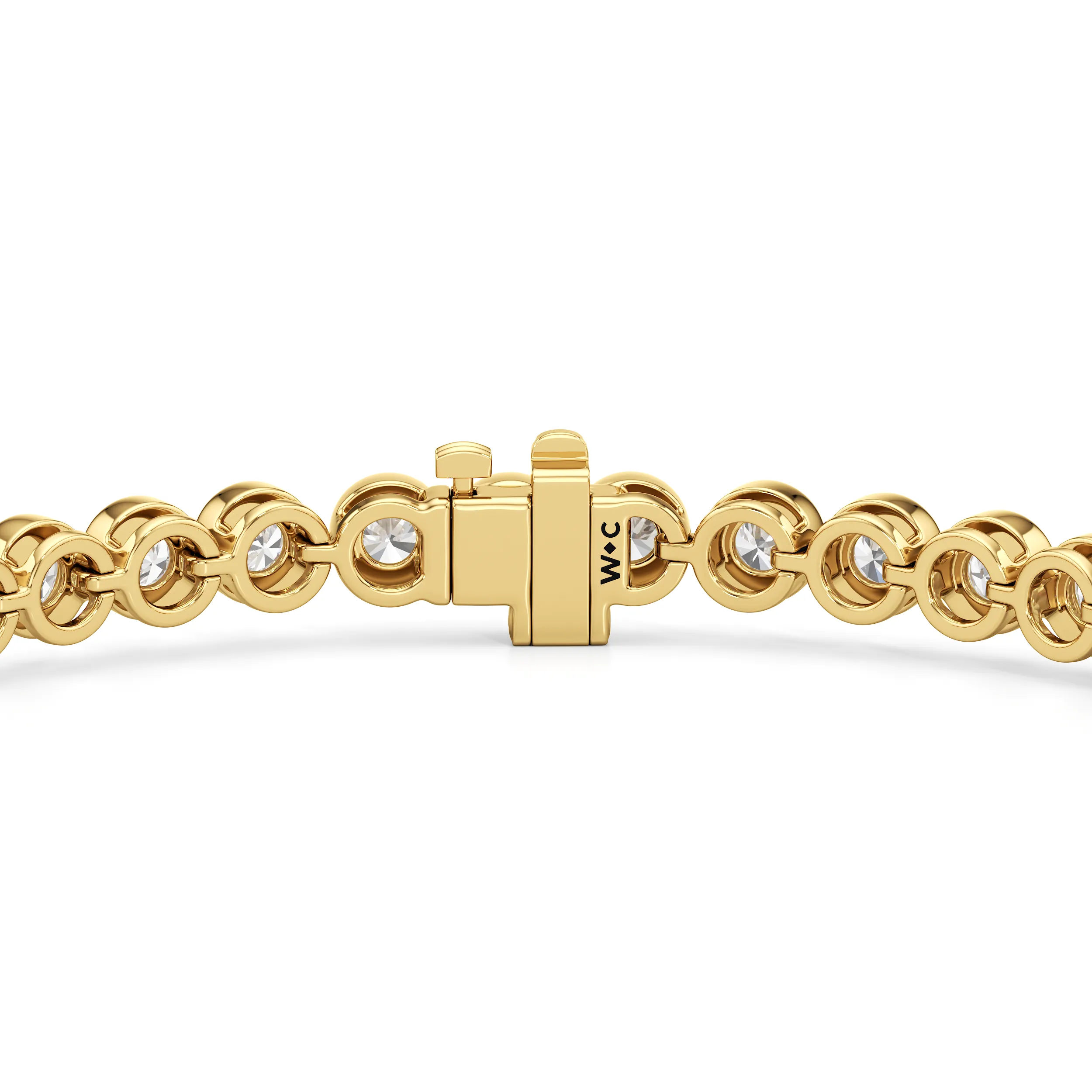 Bezel Set Round Lab Diamond Tennis Bracelet