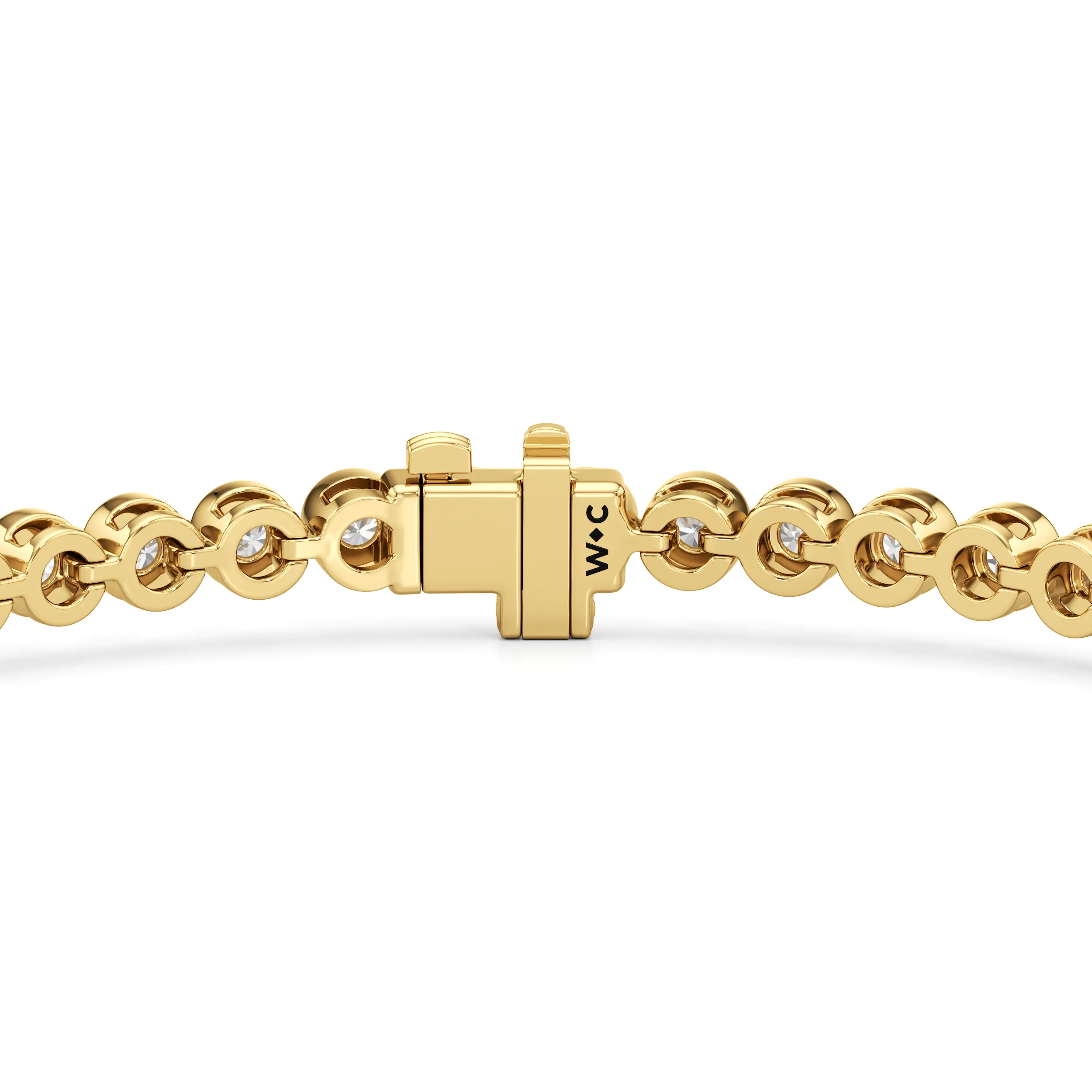 Bezel Set Round Lab Diamond Tennis Bracelet