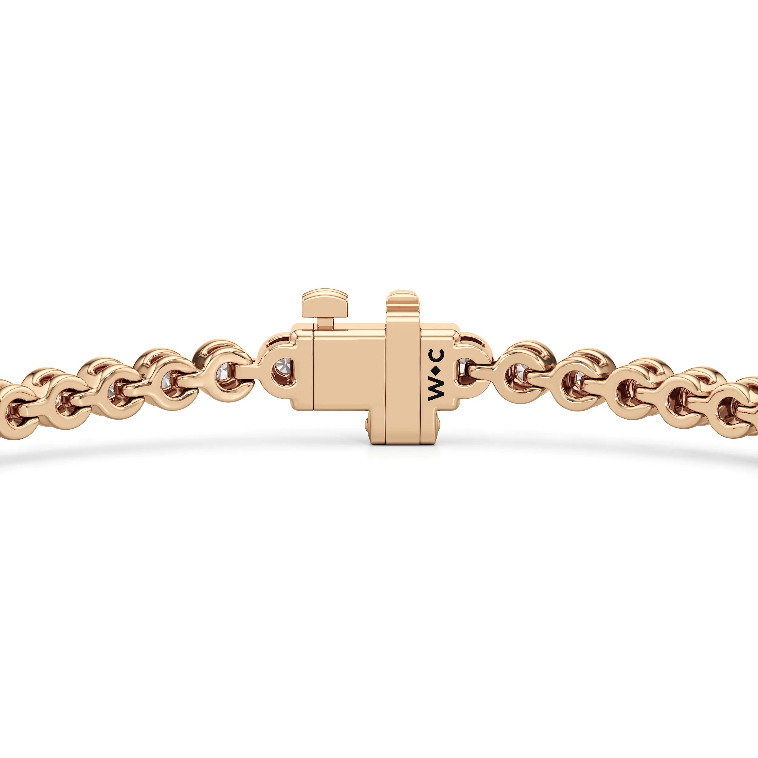 Bezel Set Round Lab Diamond Tennis Bracelet