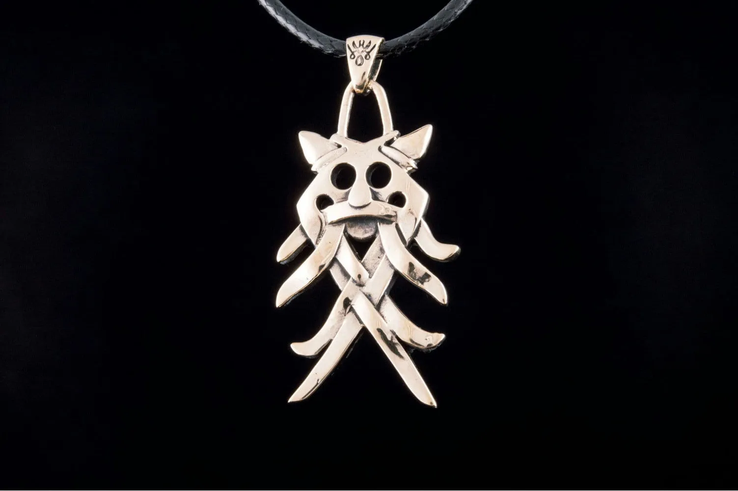 Big Aarhus Denmark Pendant Bronze Unique Jewelry
