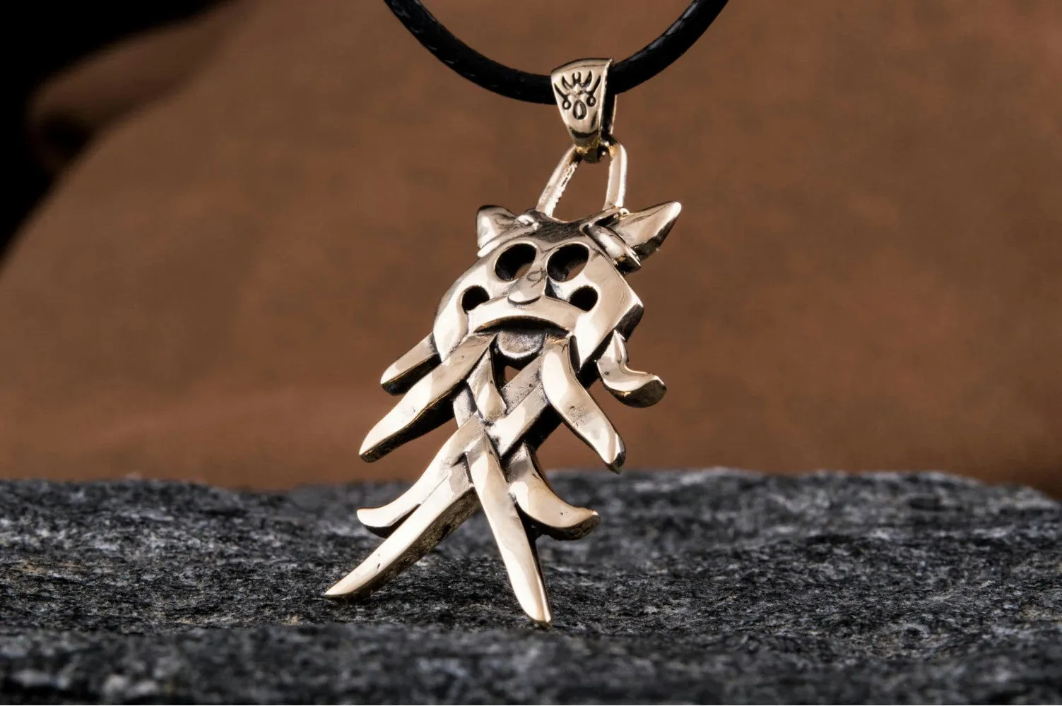 Big Aarhus Denmark Pendant Bronze Unique Jewelry