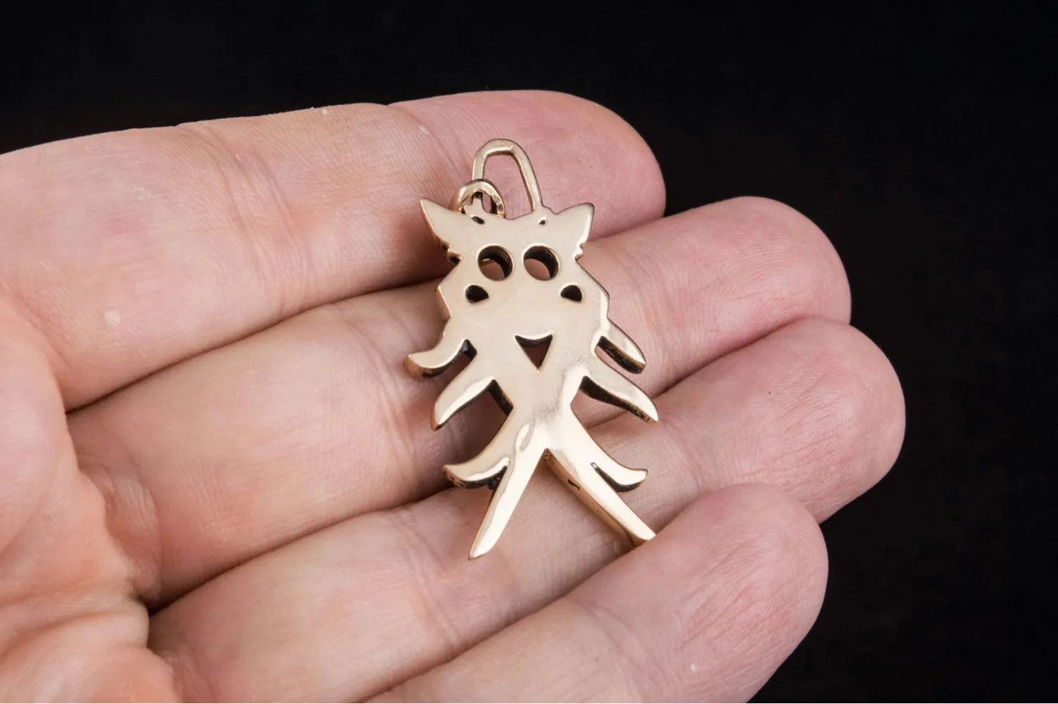 Big Aarhus Denmark Pendant Bronze Unique Jewelry