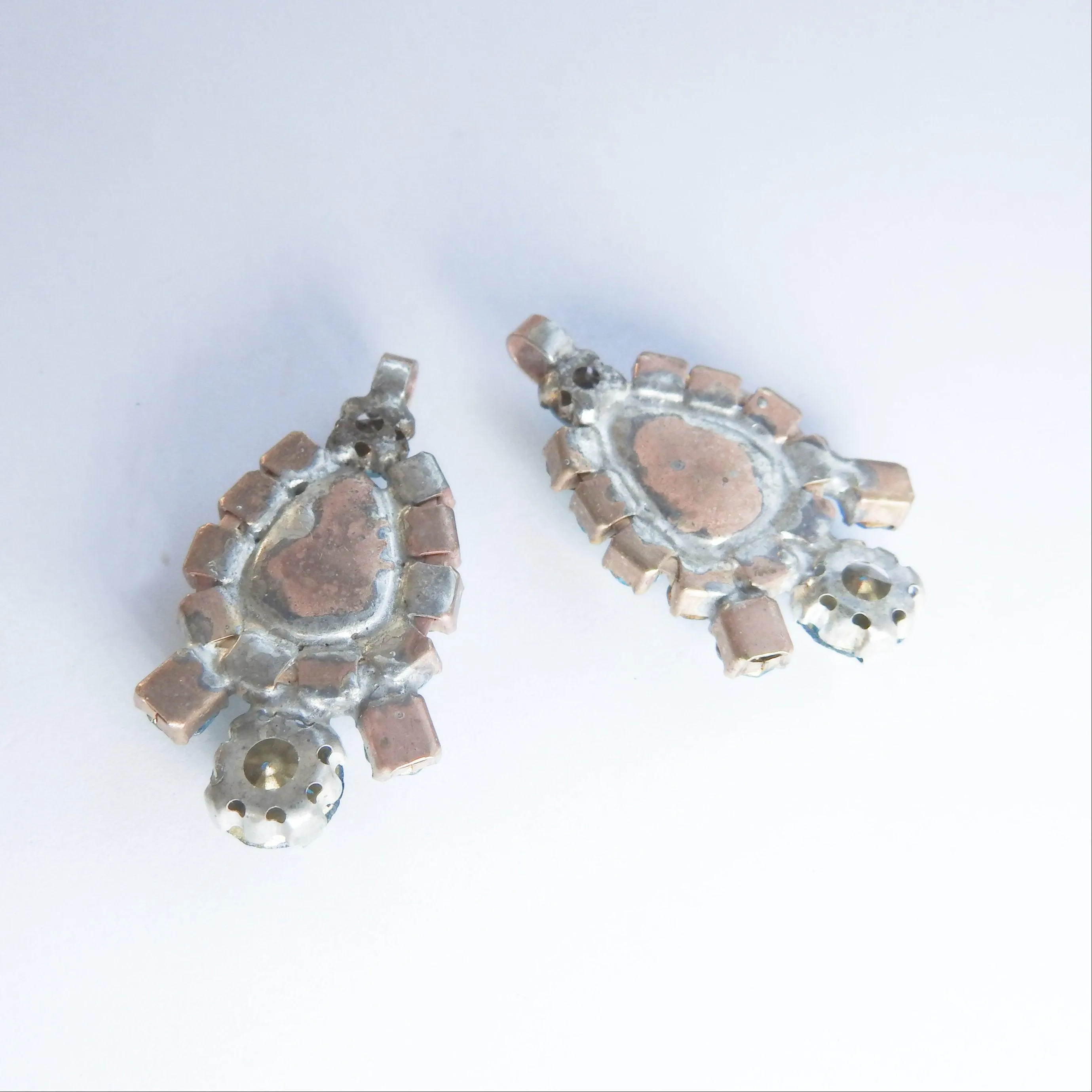 Blue glass charms pendants