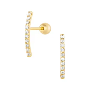 Bonnie Piercing in Yellow Gold with Cubic Zirconia