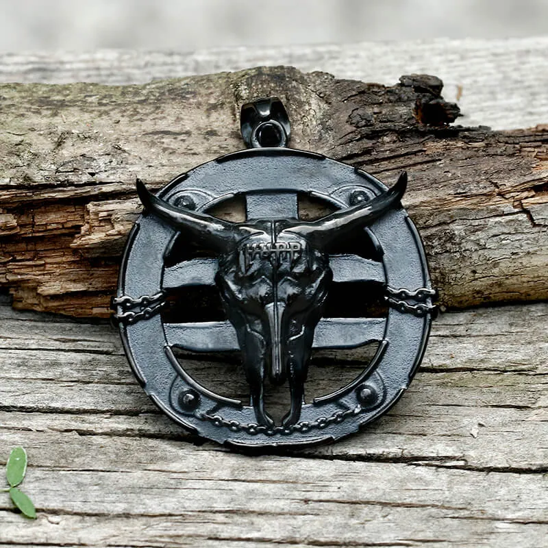 Bullfighting Bull Stainless Steel Pendant