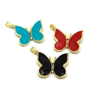 Butterfly Pendants | Enamel Focal for Jewelry Making