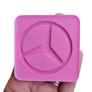 Car Silicone Mold For Keychain Car Emblem Molds Mercedes Benz