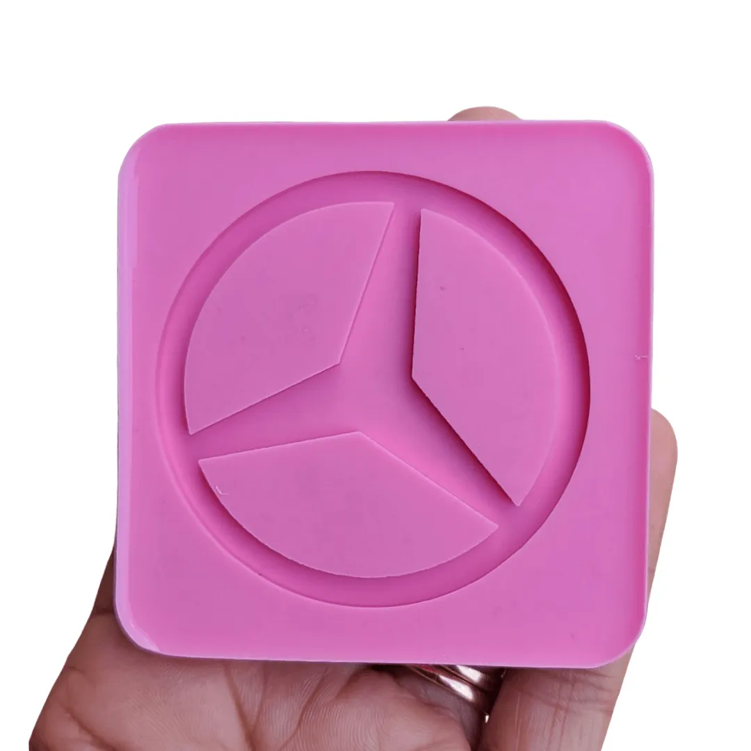 Car Silicone Mold For Keychain Car Emblem Molds Mercedes Benz