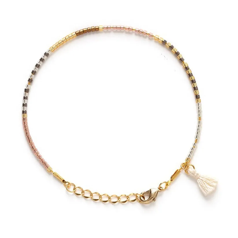 Champagne Miyuki Japanese Seed Bead Bracelet