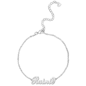 Children's Name Bracelet Platinum Plated - Length Adjustable