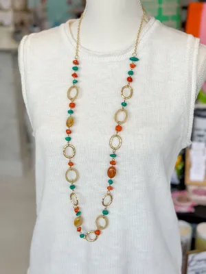 Circle Link Sunset Necklace