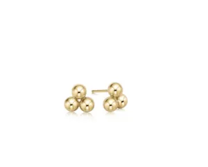 Classic Cluster Stud 6mm Gold