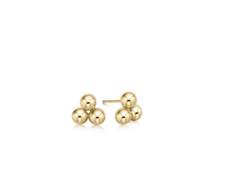 Classic Cluster Stud 6mm Gold