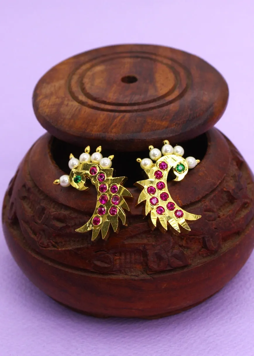 CLASSIC PEACOCK EARRINGS