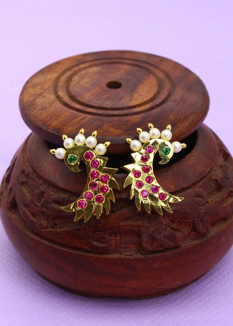 CLASSIC PEACOCK EARRINGS