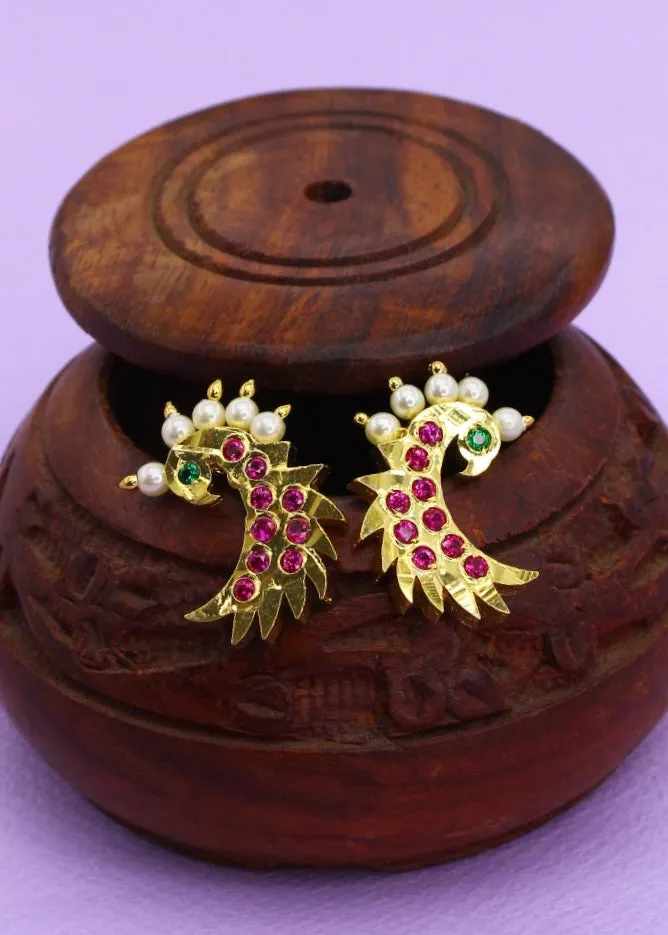 CLASSIC PEACOCK EARRINGS