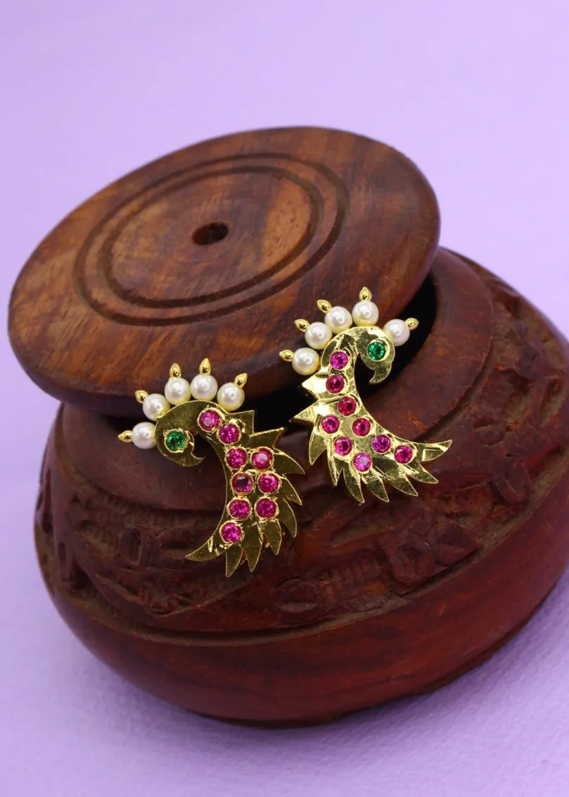 CLASSIC PEACOCK EARRINGS