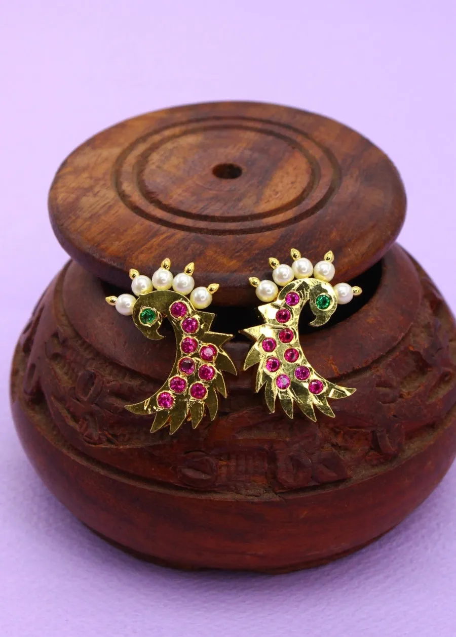 CLASSIC PEACOCK EARRINGS