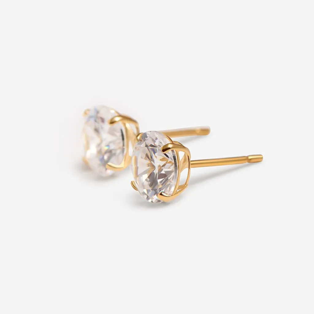 Classic Sparkle - 5mm Earrings | 9ct Gold