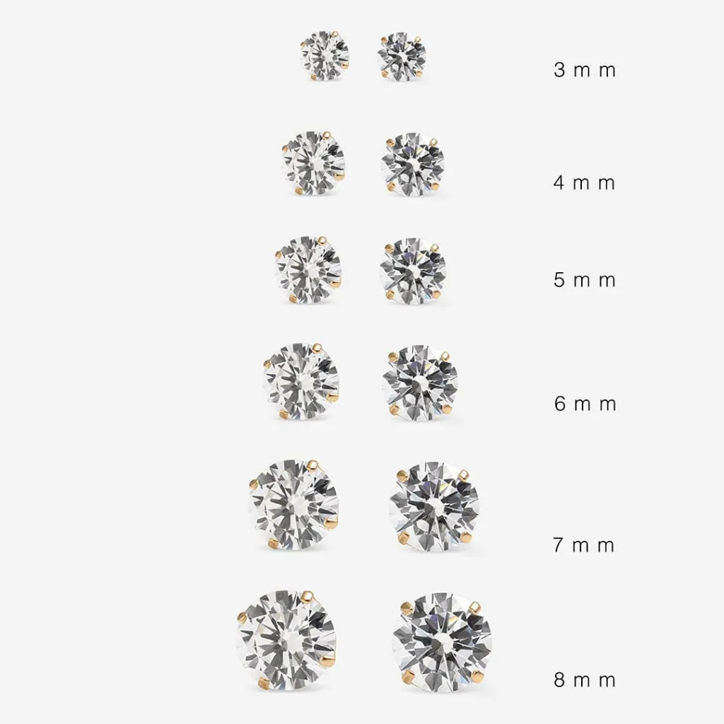 Classic Sparkle - 5mm Earrings | 9ct Gold