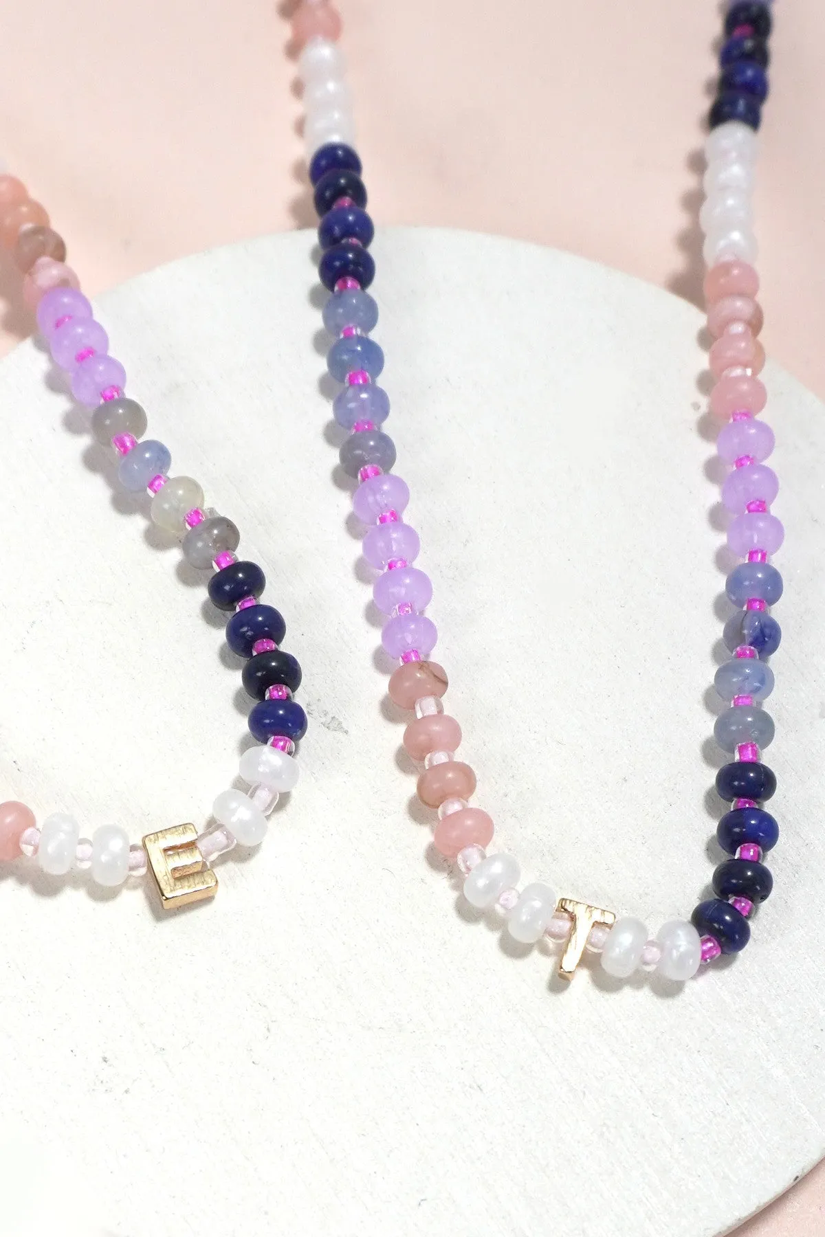 Color Me Chic Beaded Initial Necklace