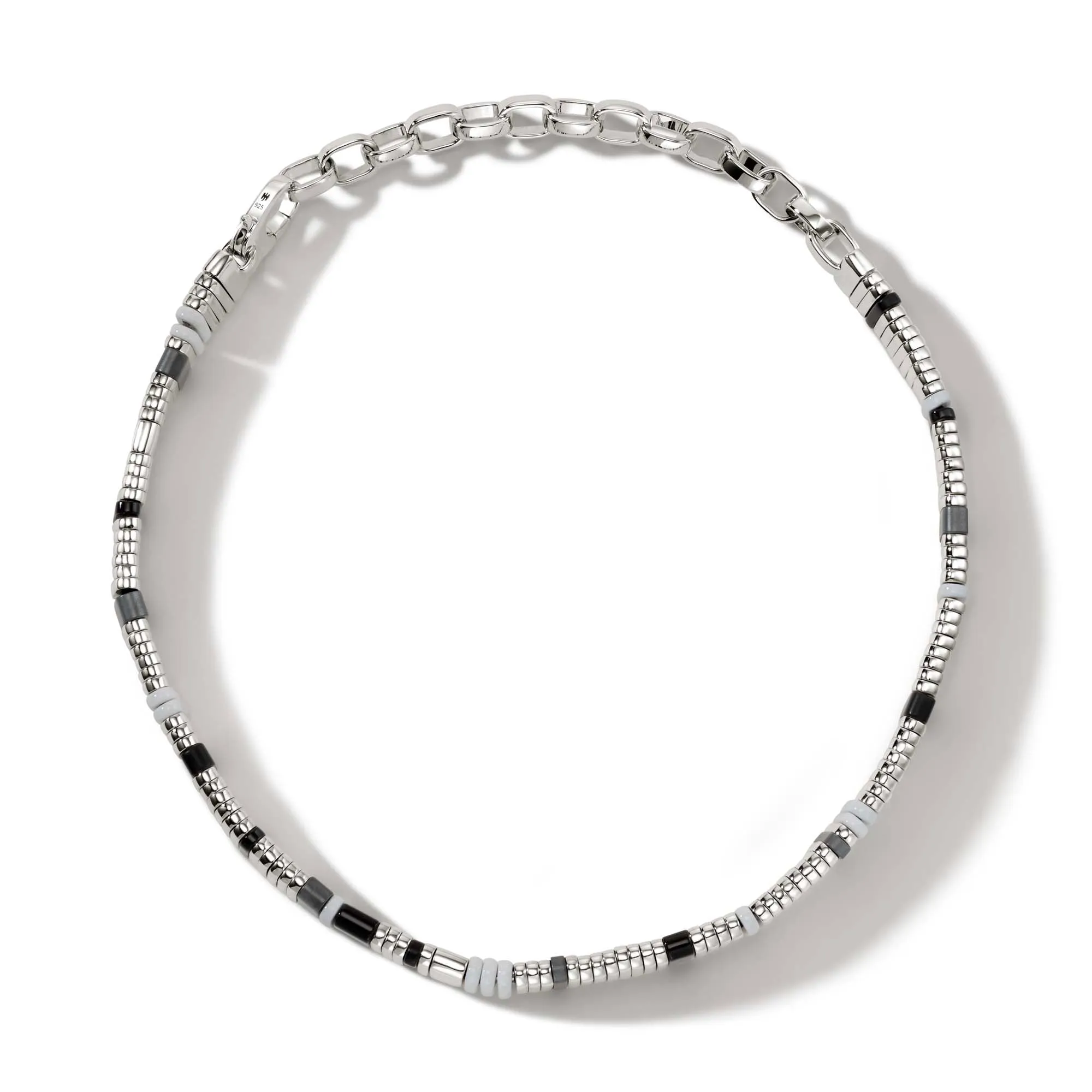 Colorblock Choker, Silver|NBS9010511WHBONHE