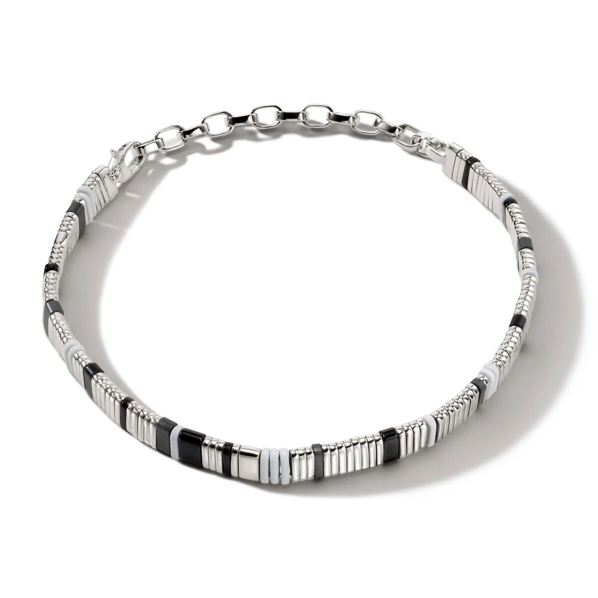 Colorblock Choker, Silver|NBS9010511WHBONHE