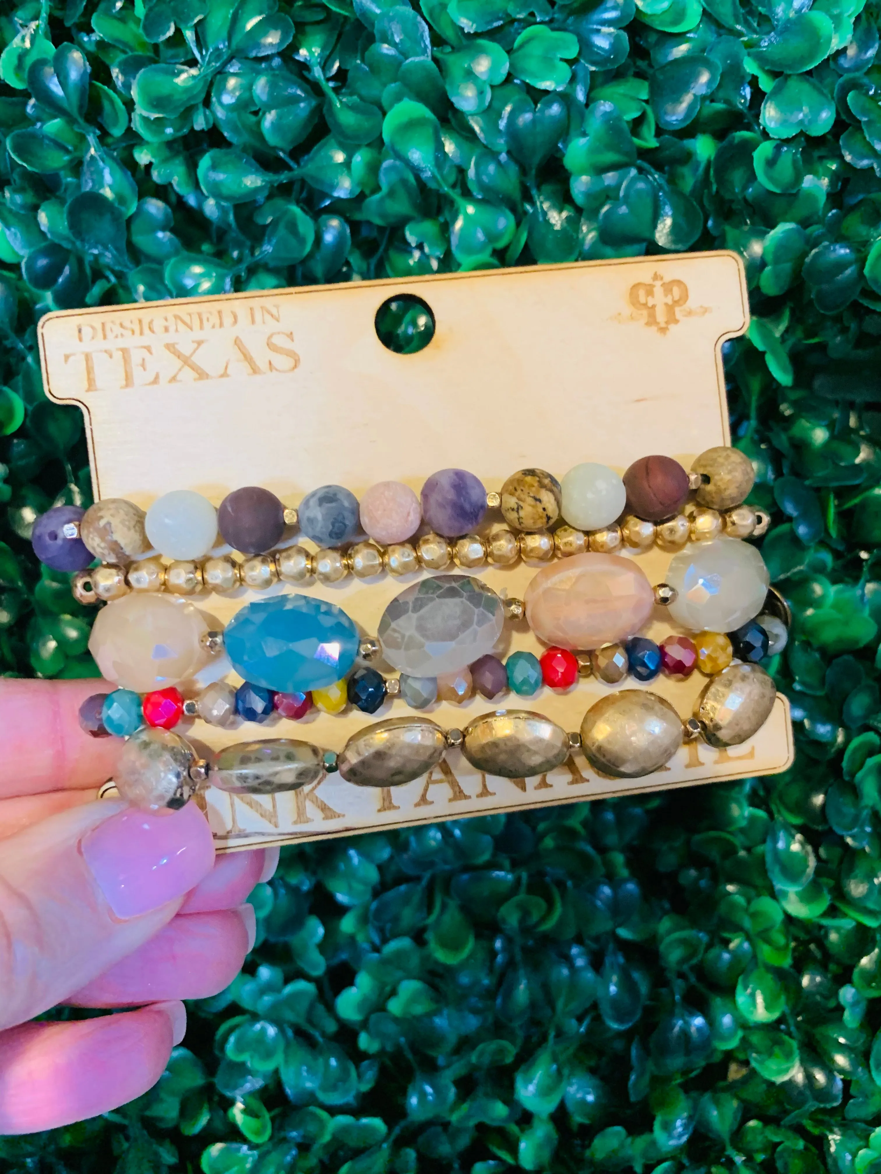 Colorful Beaded Stacked Bracelet