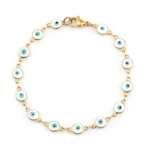 Colorful Evil Eye Enamel Bacelet